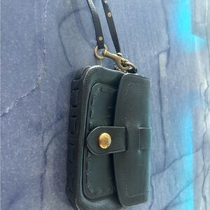 Stylish Black Leather Crossbody Bag